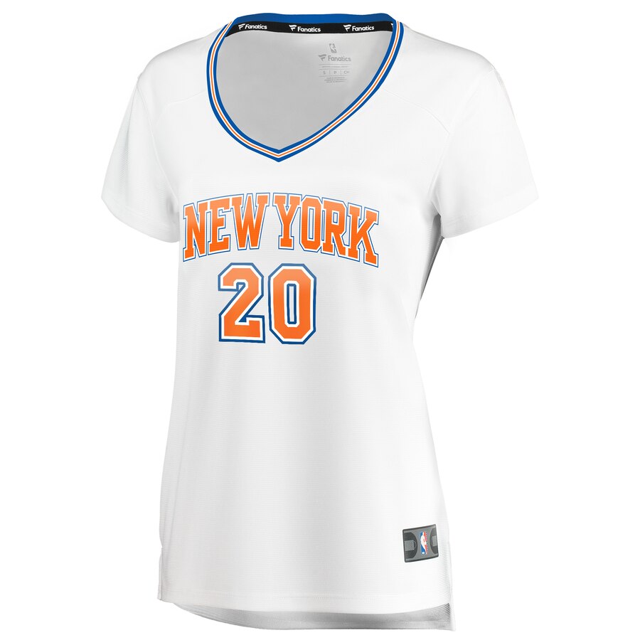 Alternative view of Kevin Knox Ii New York Knicks Fanatics Branded Women's Fast Break Player Replica Basketball Jersey - Statement Edition - White