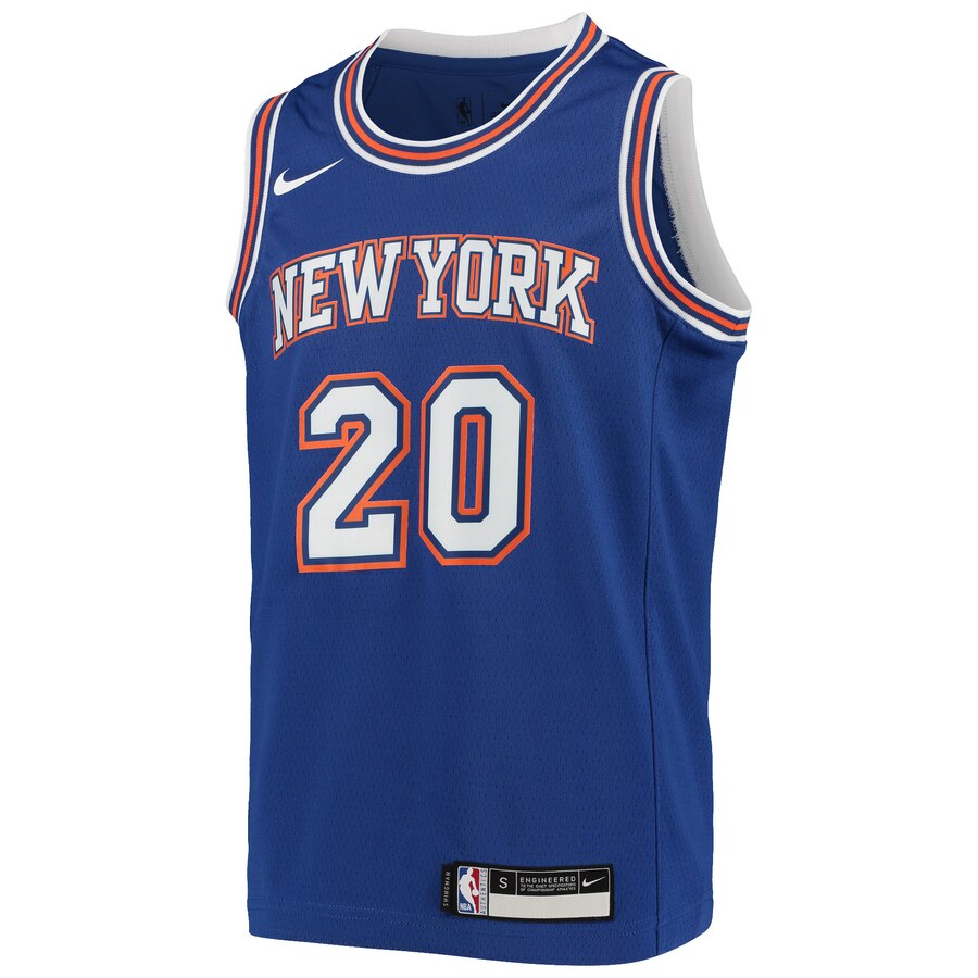 Alternative view of Kevin Knox Ii New York Knicks Youth Swingman Player Basketball Jersey - Statement Edition - Blue