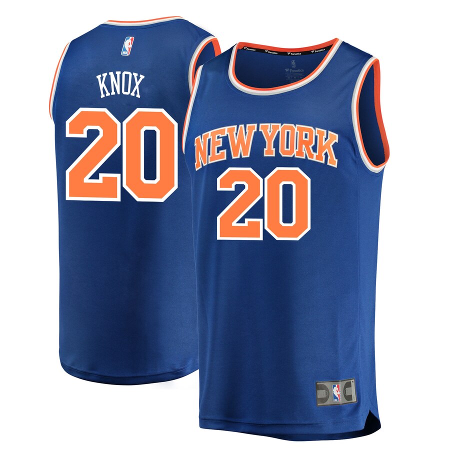 Kevin Knox New York Knicks Fanatics Branded 2020 Nba Draft First Round Pick Fast Break Replica Basketball Jersey Blue - Icon Edition