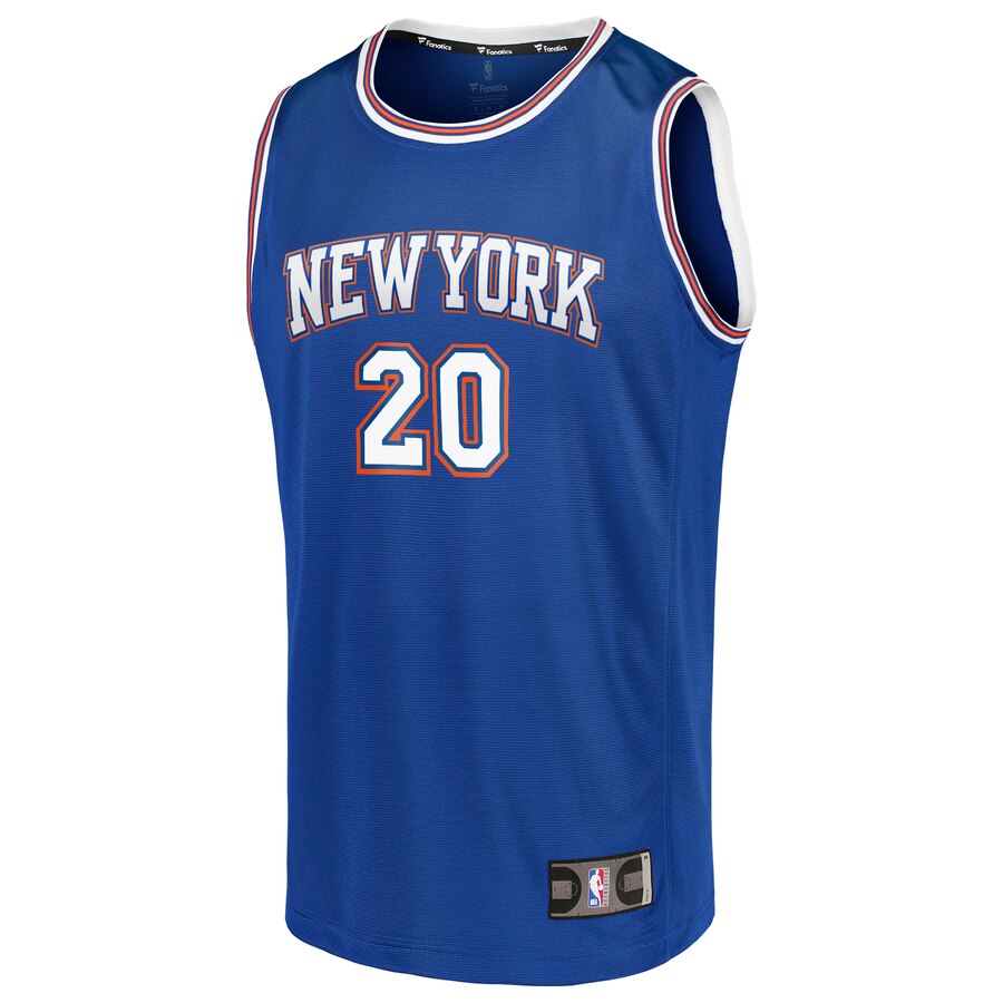 Alternative view of Kevin Knox New York Knicks Fanatics Branded Fast Break Team Replica Basketball Jersey Royal – Statement Edition