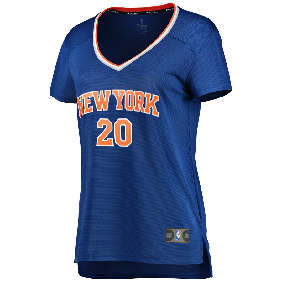 Alternative view of Kevin Knox New York Knicks Fanatics Branded Women's Fast Break Replica Basketball Jersey Blue - Icon Edition