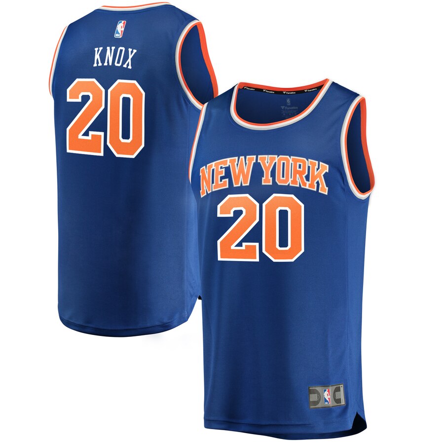Kevin Knox New York Knicks Fanatics Branded Youth Fast Break Replica Basketball Jersey Blue - Icon Edition