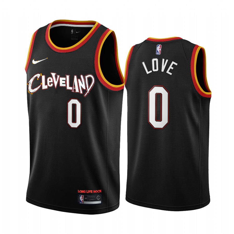 Kevin Love Cleveland Cavaliers 2020-21 Black City Basketball Jersey New Uniform