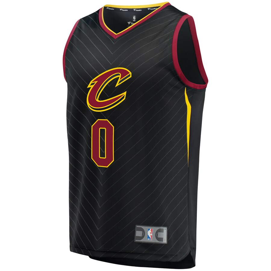 Alternative view of Kevin Love Cleveland Cavaliers Fanatics Branded Fast Break Replica Basketball Jersey Black - Statement Edition