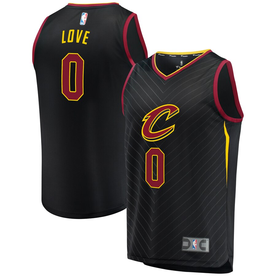 Kevin Love Cleveland Cavaliers Fanatics Branded Fast Break Replica Basketball Jersey Black - Statement Edition
