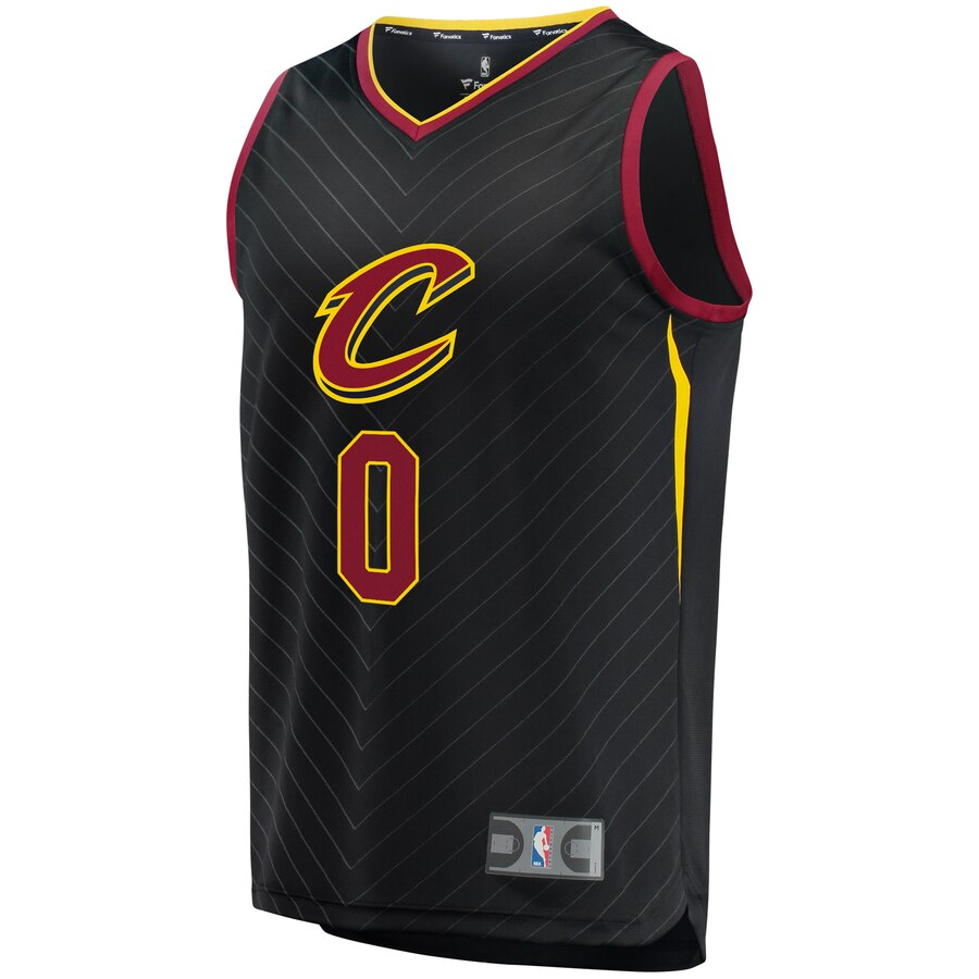 Alternative view of Kevin Love Cleveland Cavaliers Fanatics Branded Fast Break Replica Player Basketball Jersey Black - Statement Edition