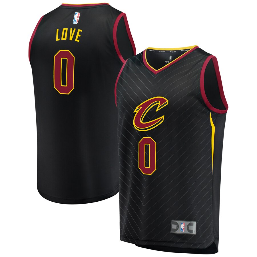 Kevin Love Cleveland Cavaliers Fanatics Branded Fast Break Replica Player Basketball Jersey Black - Statement Edition