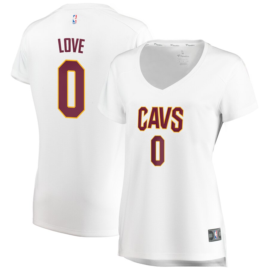 Kevin Love Cleveland Cavaliers Fanatics Branded Women's Fast Break Player Basketball Jersey - Association Edition - White