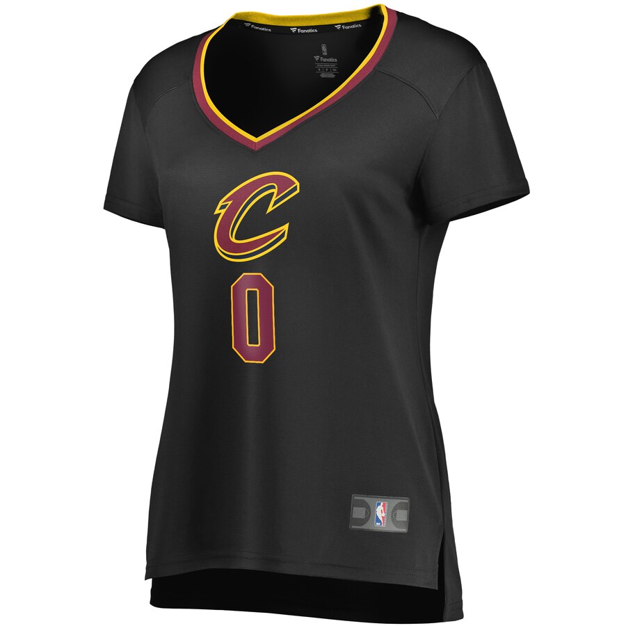 Alternative view of Kevin Love Cleveland Cavaliers Fanatics Branded Women's Fast Break Replica Player Basketball Jersey - Statement Edition - Black