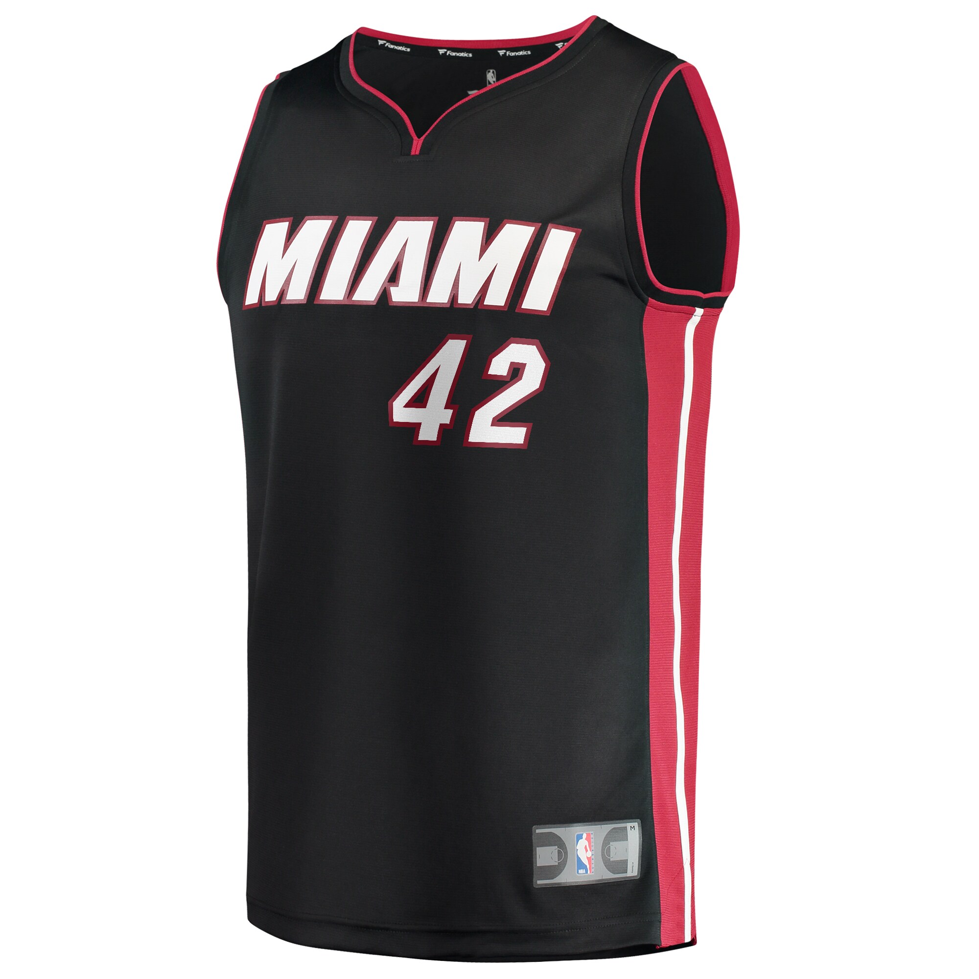 Alternative view of Kevin Love Miami Heat Fanatics Fast Break Player Basketball Jersey - Icon Edition - Black