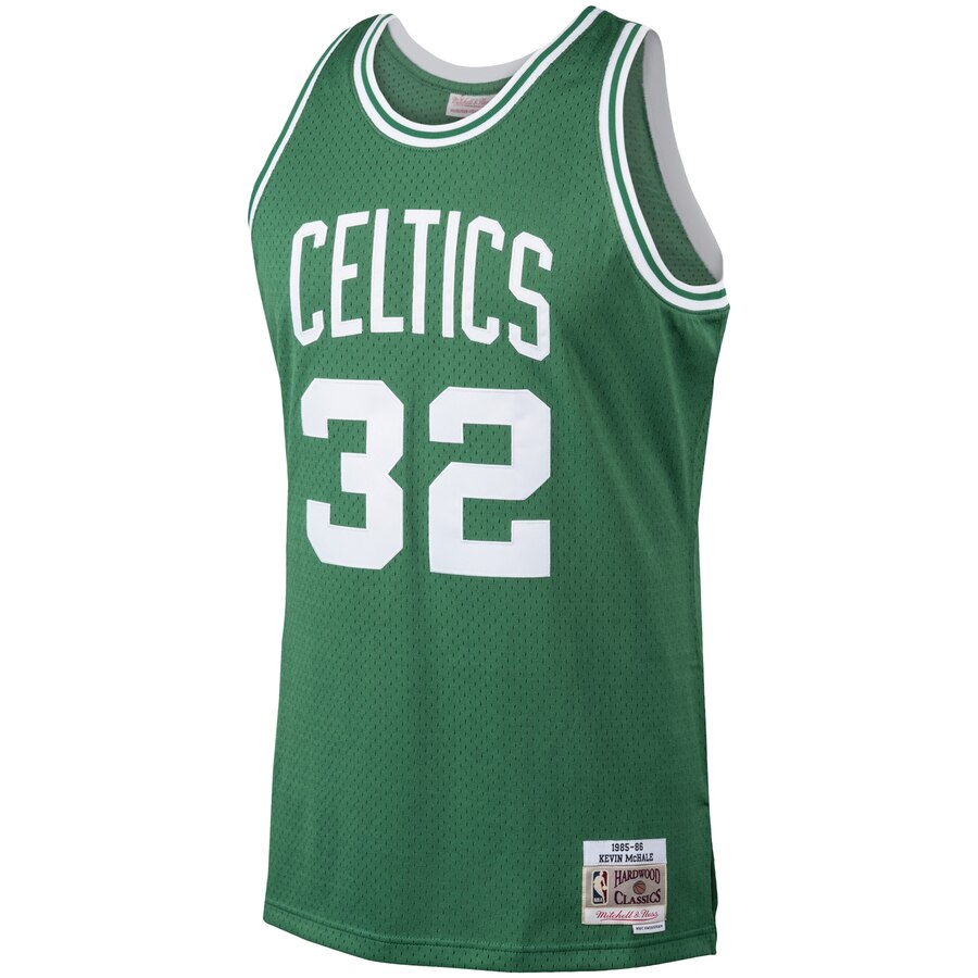 Alternative view of Kevin Mchale Boston Celtics Mitchell & Ness 1986-87 Hardwood Classics Swingman Basketball Jersey - Kelly Green