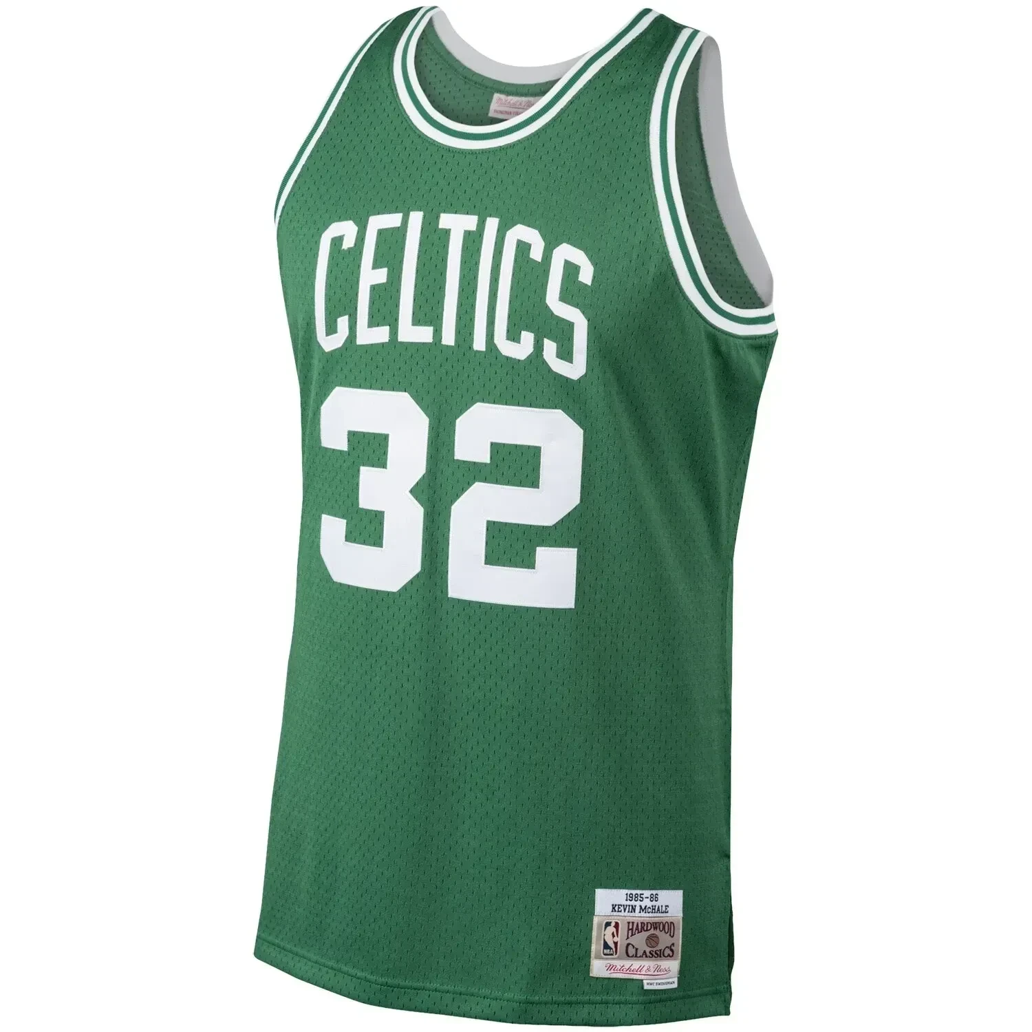 Alternative view of Kevin Mchale Boston Celtics Mitchell & Ness 1985-86 Hardwood Classics Swingman Player Basketball Jersey - Kelly Green - JS819 