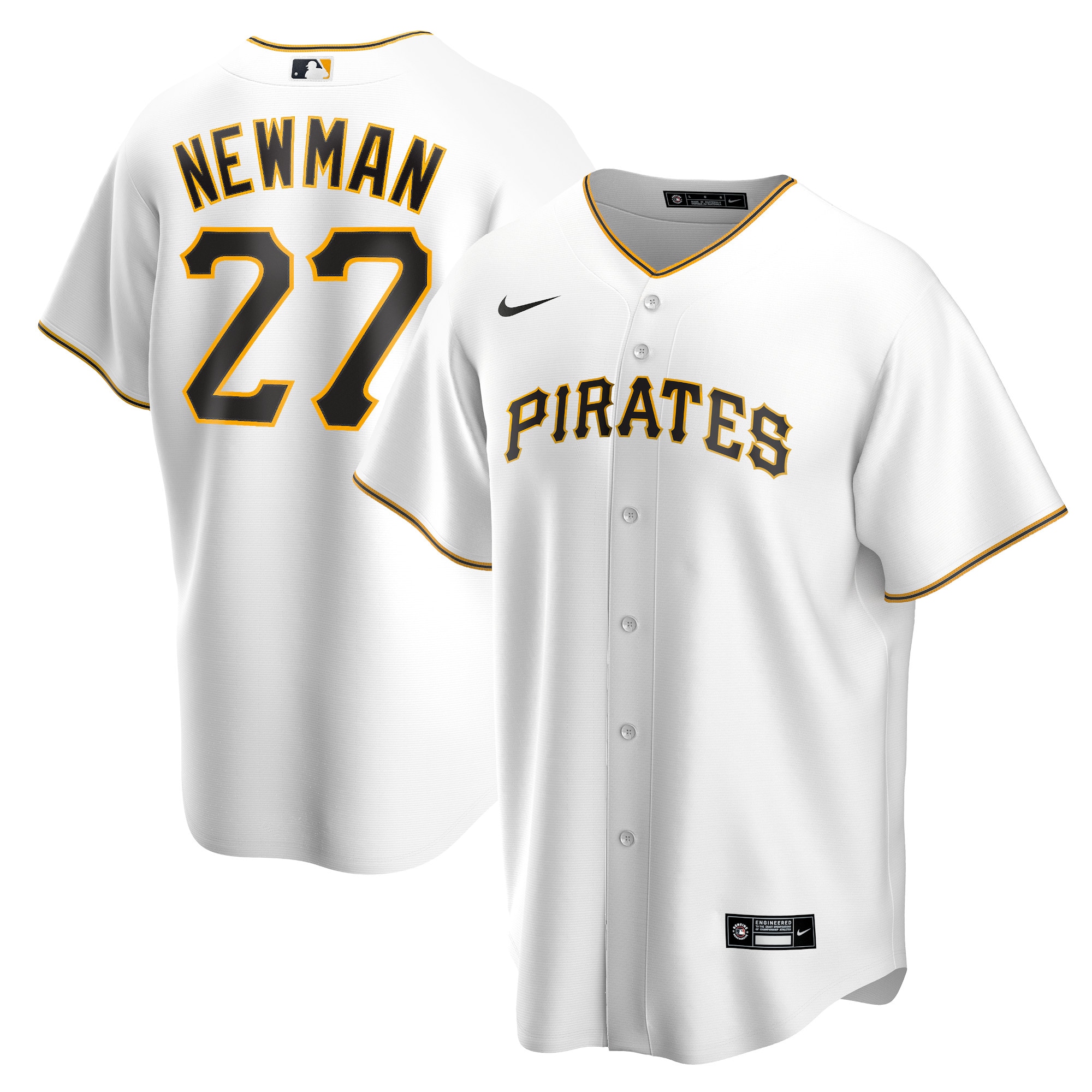 Kevin Newman Pittsburgh Pirates Home Replica Player Name Baseball Jersey - White