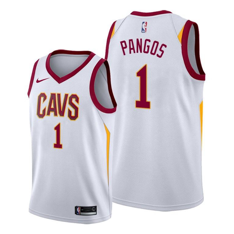 Kevin Pangos Cleveland Cavaliers White Association Edition Basketball Jersey 1 - Men Basketball Jersey - JS687