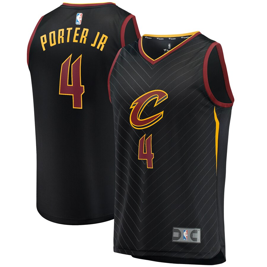Kevin Porter Jr. Cleveland Cavaliers Fanatics Branded Fast Break Replica Basketball Jersey Black - Statement Edition