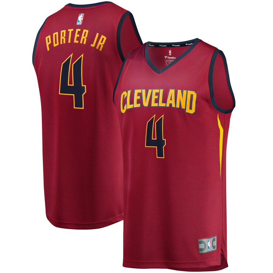 Kevin Porter Jr. Cleveland Cavaliers Fanatics Branded Fast Break Replica Basketball Jersey Wine - Icon Edition