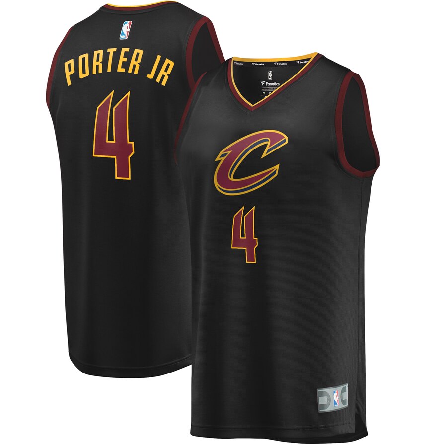 Kevin Porter Jr. Cleveland Cavaliers Fanatics Branded Youth Fast Break Replica Basketball Jersey Black - Statement Edition