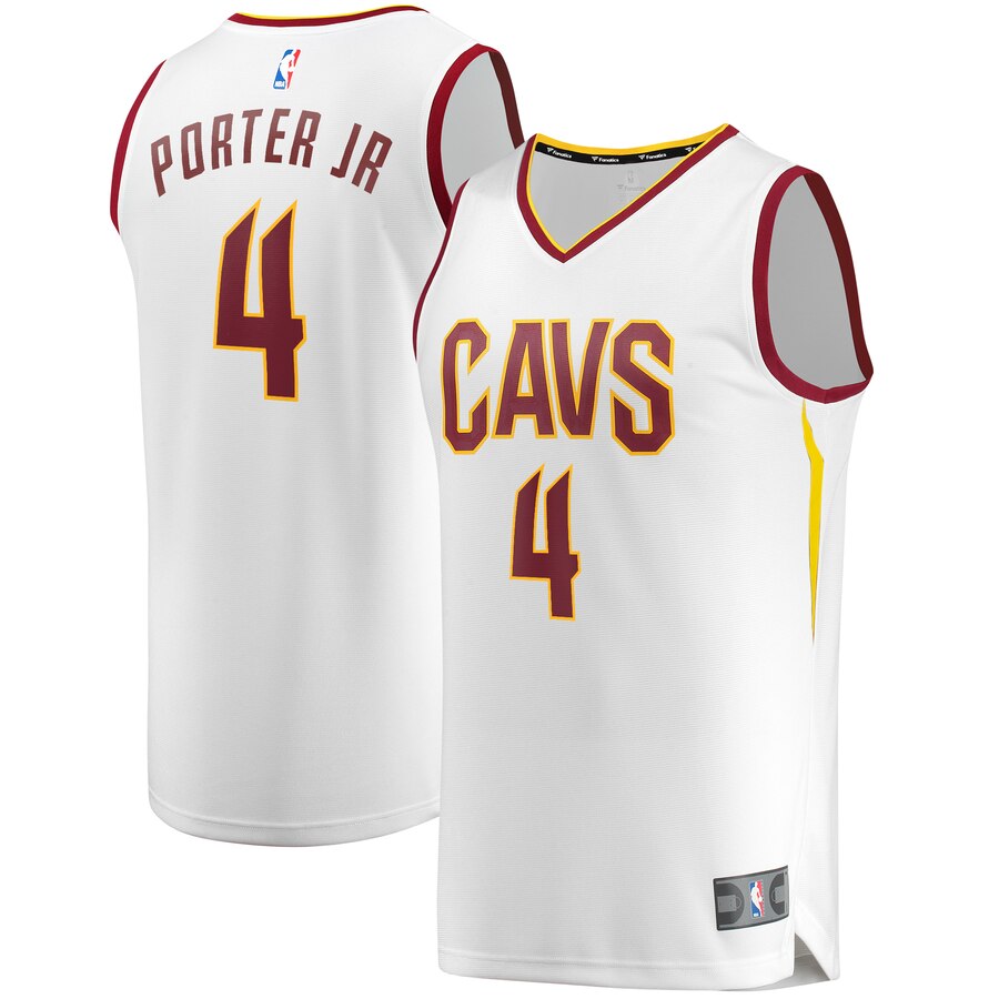 Kevin Porter Jr. Cleveland Cavaliers Fanatics Branded Youth Fast Break Replica Basketball Jersey White - Association Edition