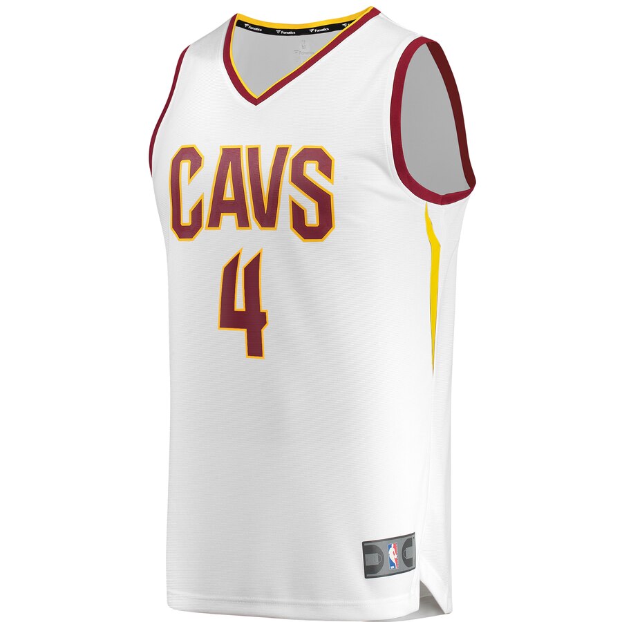 Alternative view of Kevin Porter Jr. Cleveland Cavaliers Fanatics Branded Youth Fast Break Replica Basketball Jersey White - Association Edition