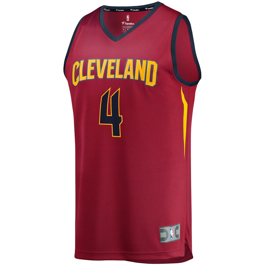 Alternative view of Kevin Porter Jr. Cleveland Cavaliers Fanatics Branded Youth Fast Break Replica Basketball Jersey Wine - Icon Edition