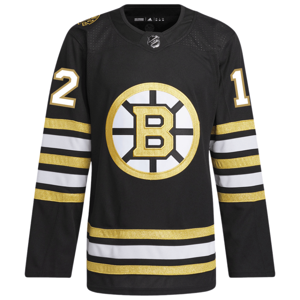 Alternative view of Kevin Shattenkirk 12 Boston Bruins 100th Anniversary Primegreen Home Men Hockey Jersey - Black - JS129 