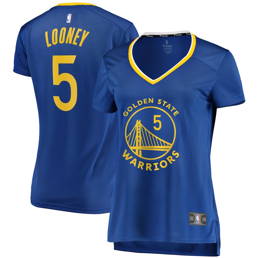 Kevon Looney Golden State Warriors Fanatics Branded Women's Fast Break Replica Player Basketball Jersey - Icon Edition - Royal