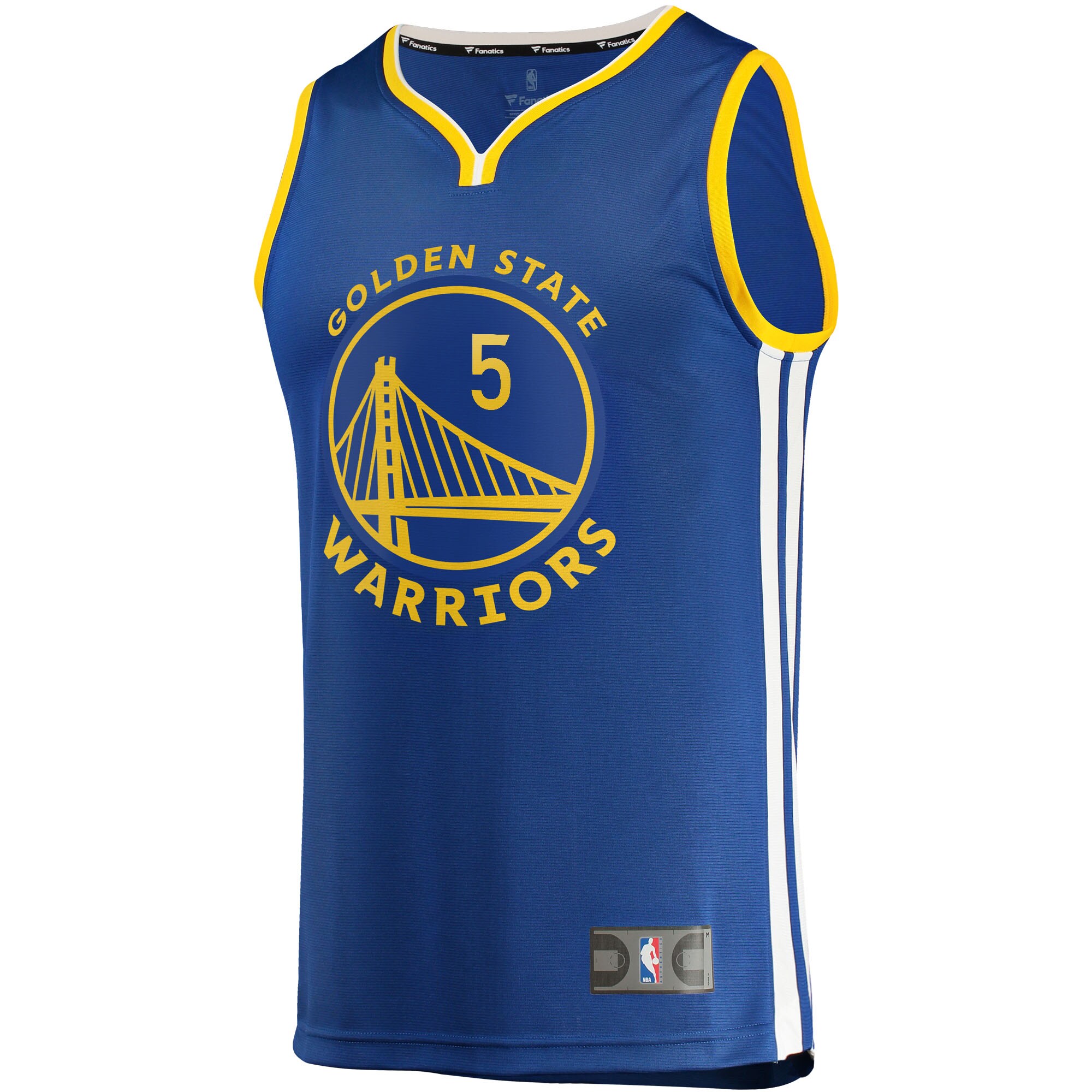 Alternative view of Kevon Looney Golden State Warriors Fanatics Fast Break Replica Basketball Jersey - Icon Edition - Blue