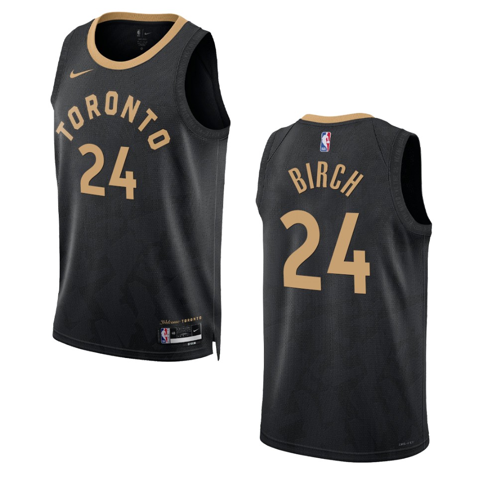 Khem Birch Black City Edition 2022-23 Toronto Raptors Swingman Basketball Jersey