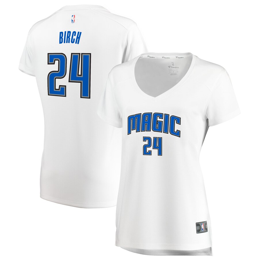 Khem Birch Orlando Magic Fanatics Branded Women's Fast Break Replica Basketball Jersey White - Association Edition