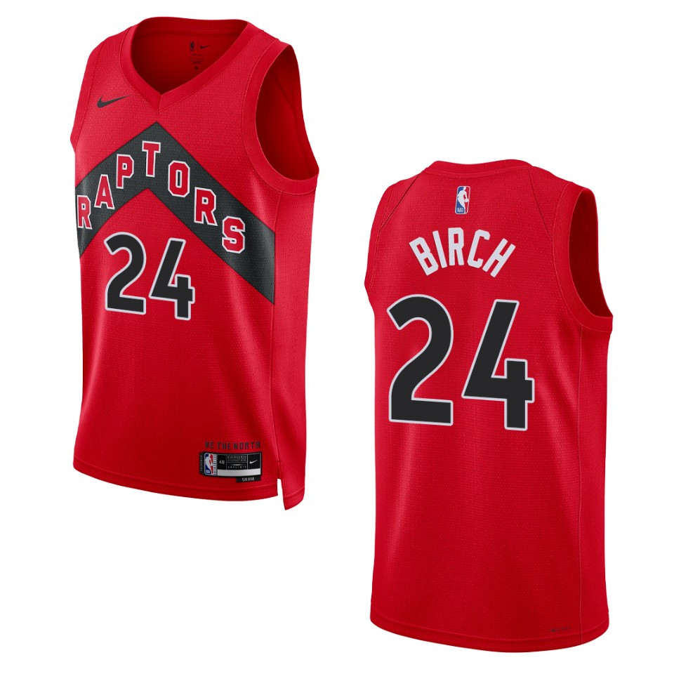 Khem Birch Red Icon Edition 2022-23 Toronto Raptors Swingman Basketball Jersey