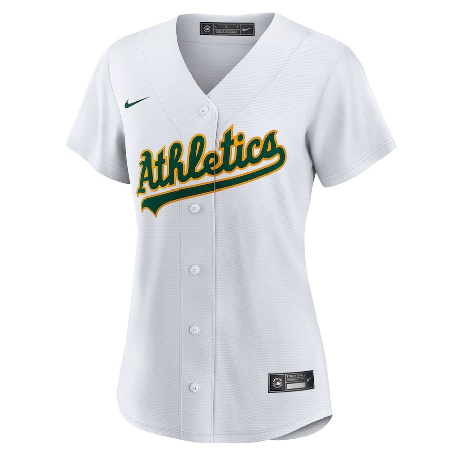 Alternative view of Khris Davis 2 Oakland Athletics Women's Home Player Baseball Jersey - White 
