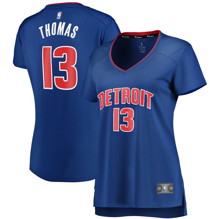 Khyri Thomas Detroit Pistons Fanatics Branded Women's Fast Break Replica Player Basketball Jersey - Icon Edition - Blue