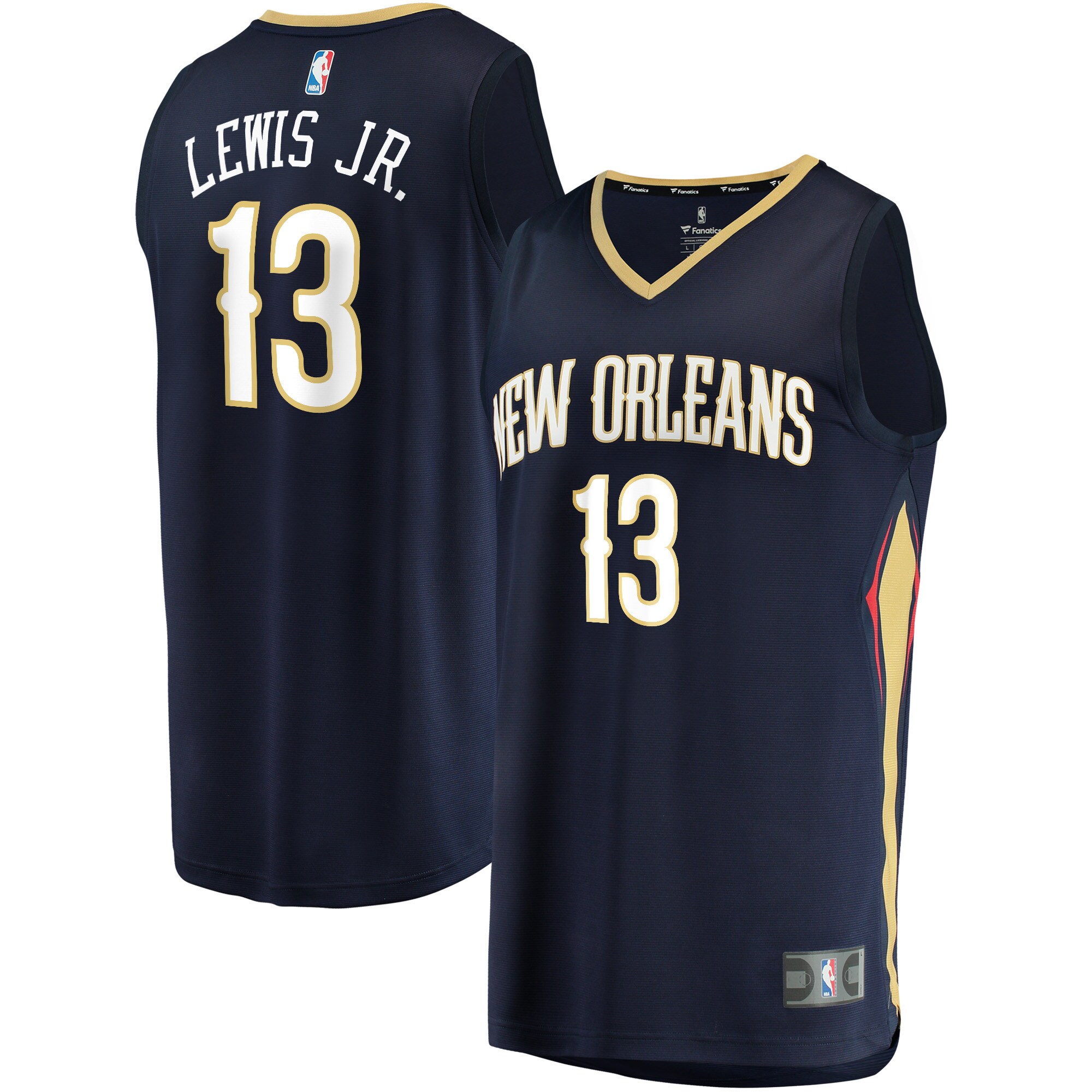 Kira Lewis Jr. New Orleans Pelicans Fanatics Youth Fast Break Replica Basketball Jersey Navy - Icon Edition