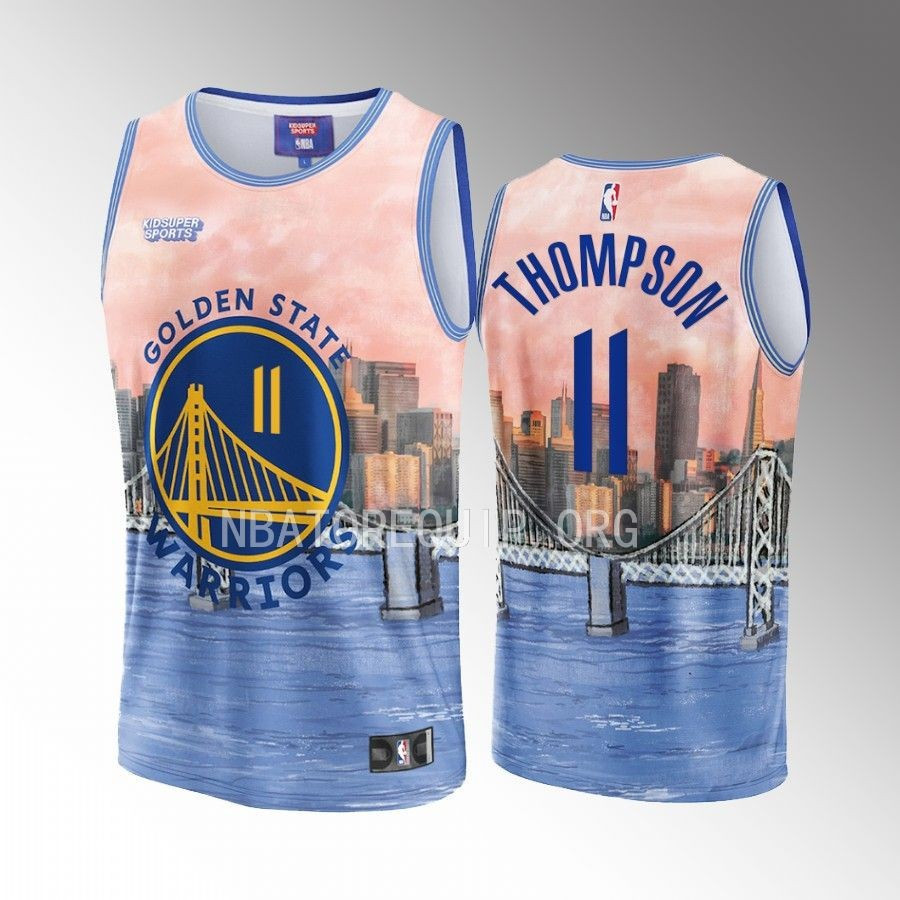 Klay Thompson 11 Golden State Warriors NBA & KidSuper Studios Unisex Hometown Basketball Jersey - JS752 