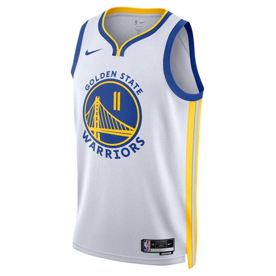 Alternative view of Klay Thompson 11 Golden State Warriors Unisex Swingman Basketball Jersey - Association Edition - White - JS639 