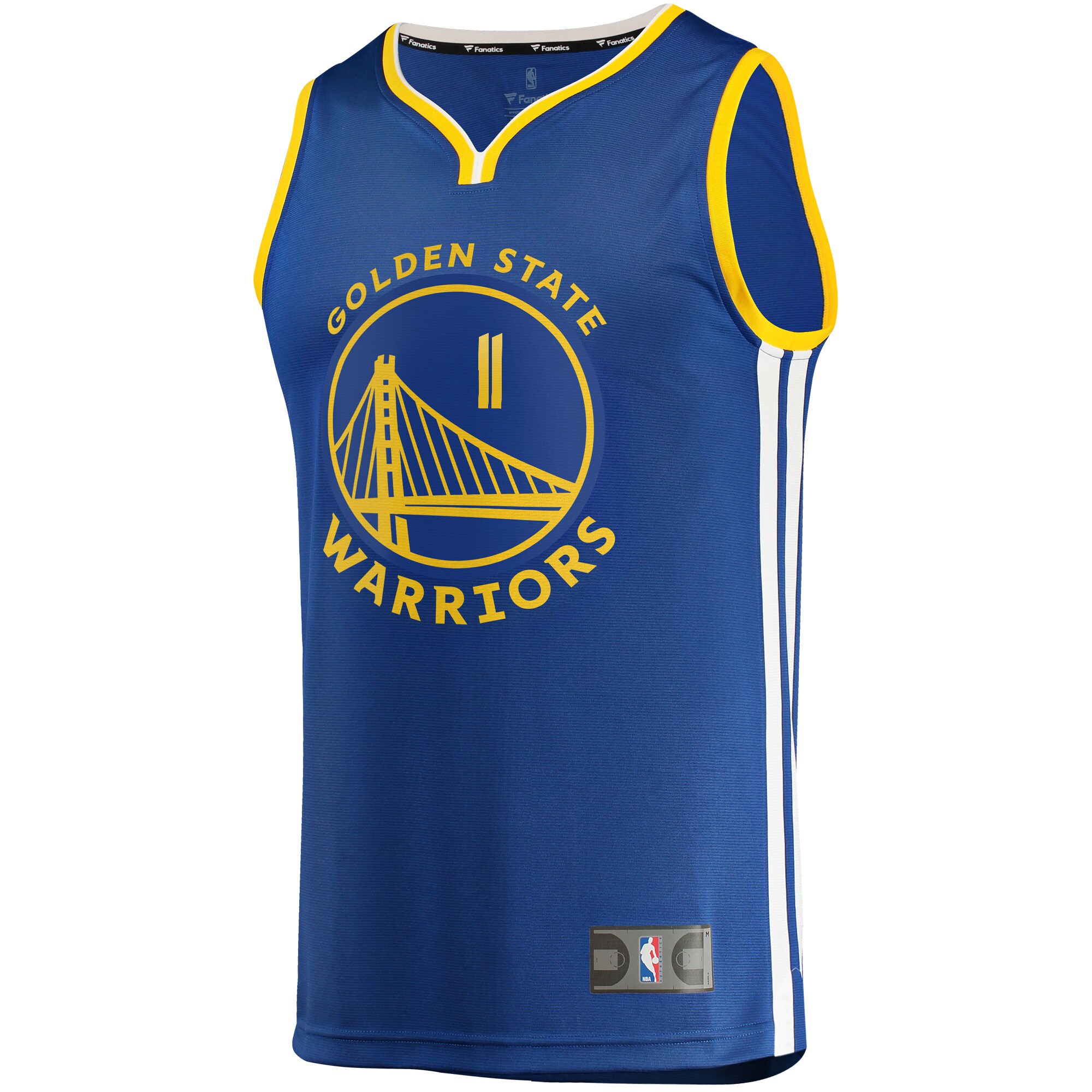 Alternative view of Klay Thompson Golden State Warriors Fanatics Fast Break Replica Player Basketball Jersey - Icon Edition - Royal