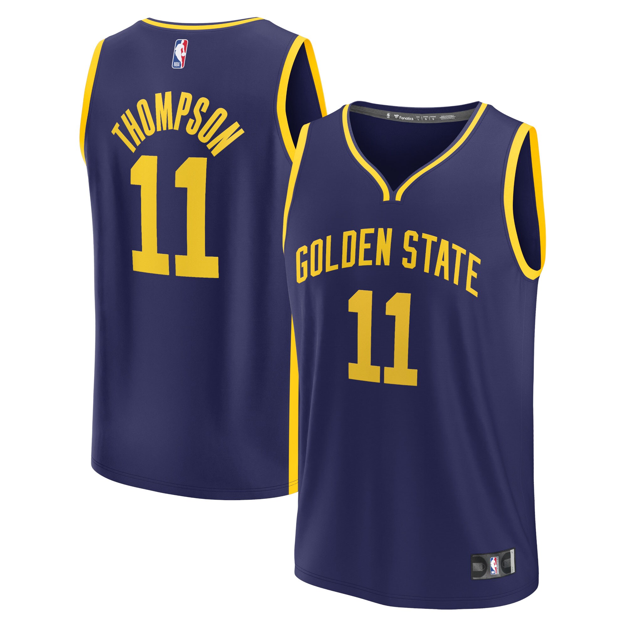 Klay Thompson Golden State Warriors Fanatics Fast Break Replica Player Basketball Jersey – Statement Edition – Navy