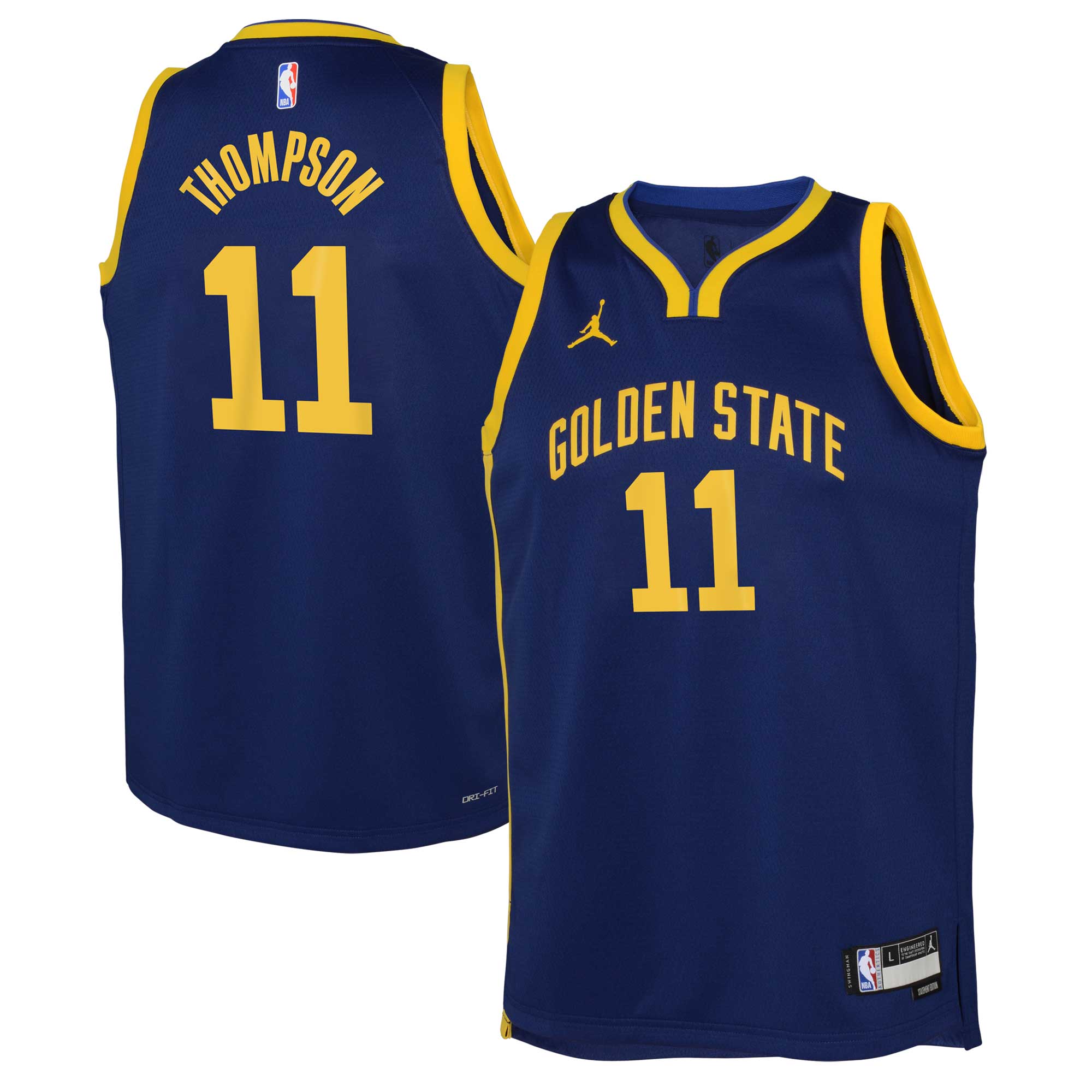 Klay Thompson Golden State Warriors Jordan Brand Youth Swingman Basketball Jersey - Statement Edition - Blue