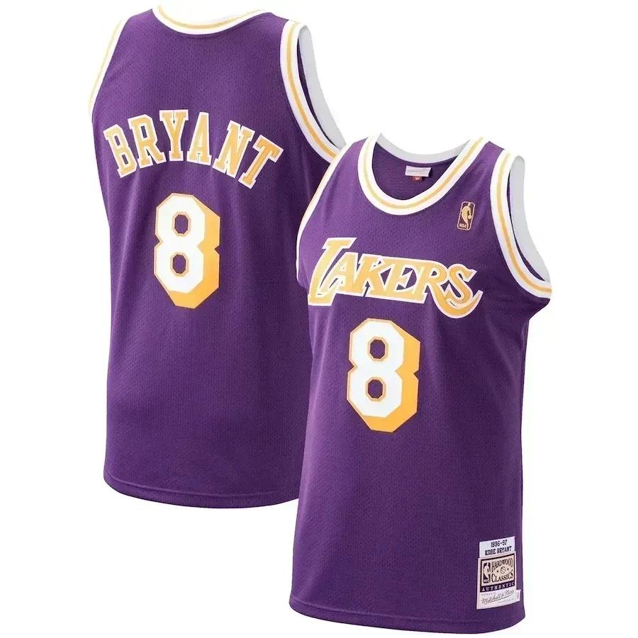 Kobe Bryant Los Angeles Lakers Mitchell & Ness 1996-97 Hardwood Classics Player Basketball Jersey - Purple - JS588 