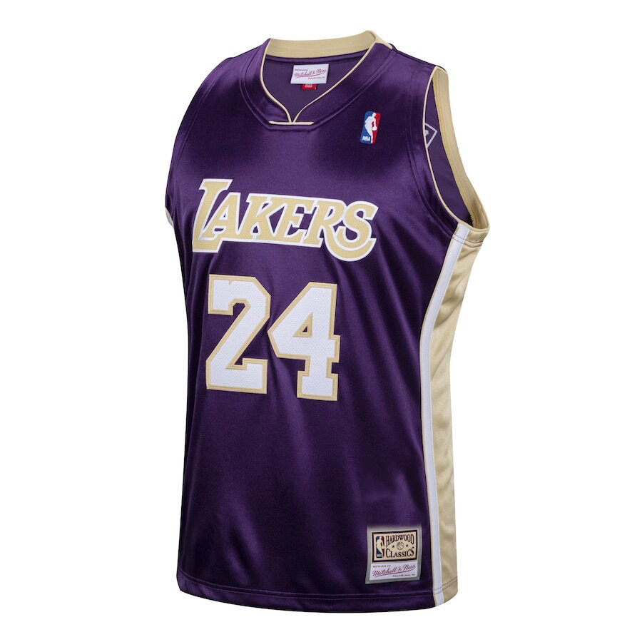Alternative view of Kobe Bryant Los Angeles Lakers Mitchell & Ness Hall Of Fame Class Of 2020 #24 Hardwood Classics Basketball Jersey - Purple