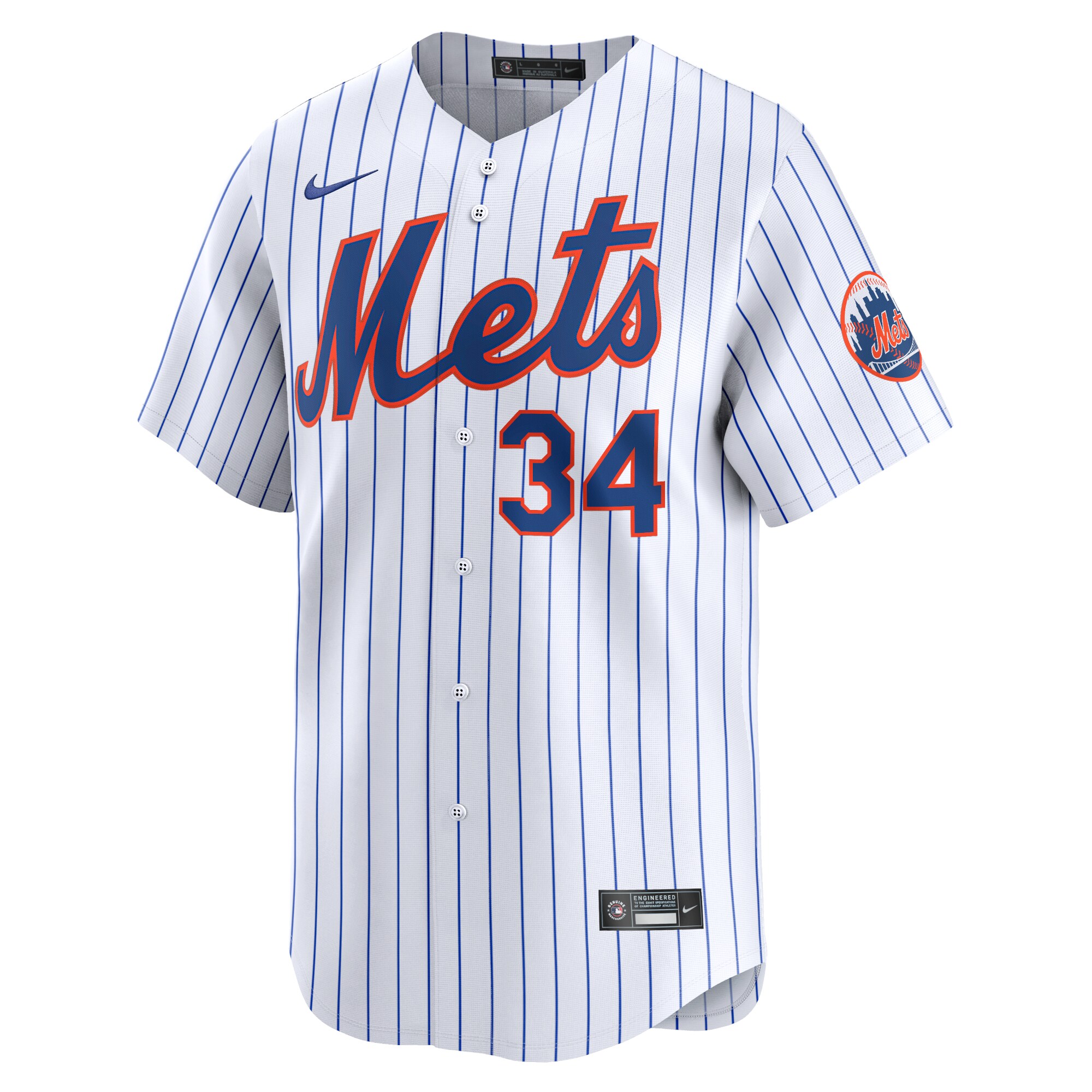 Alternative view of Kodai Senga New York Mets Home Limited Player Baseball Jersey - White