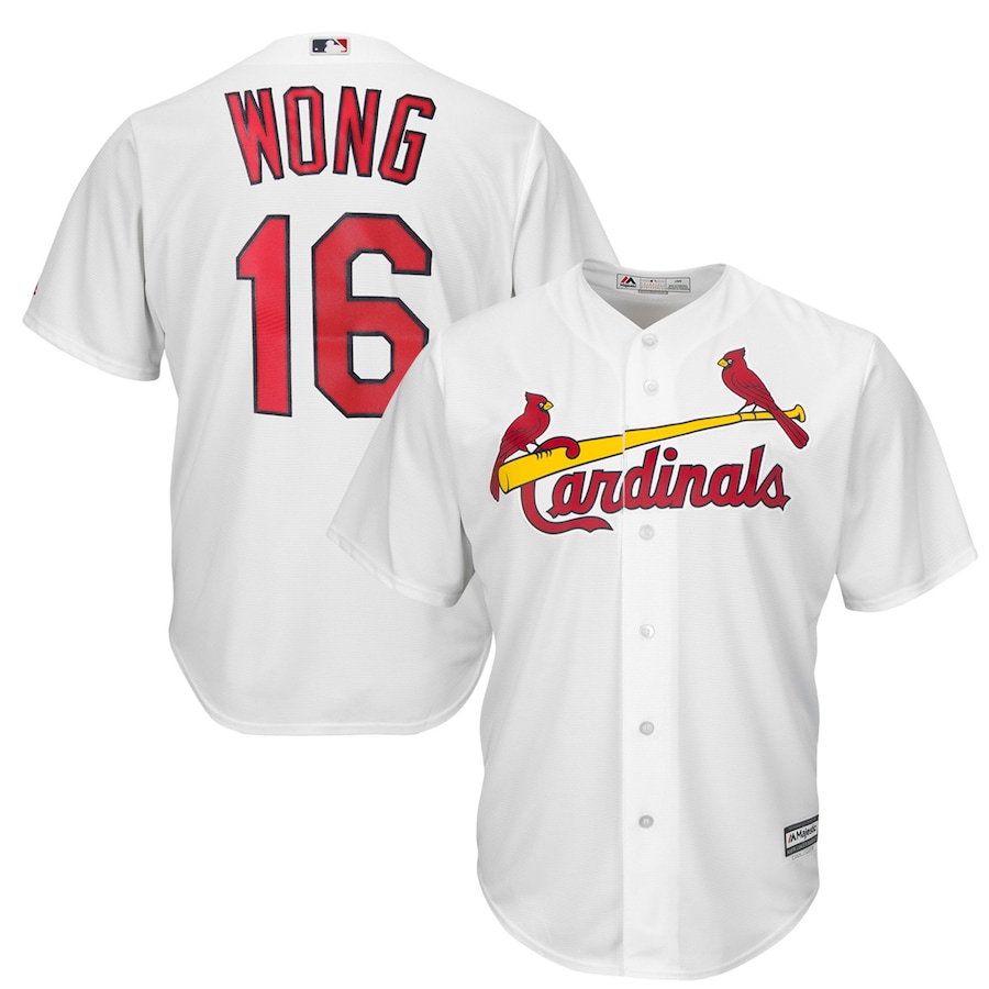 Kolten Wong St. Louis Cardinals Majestic Cool Base Player Baseball Jersey – White