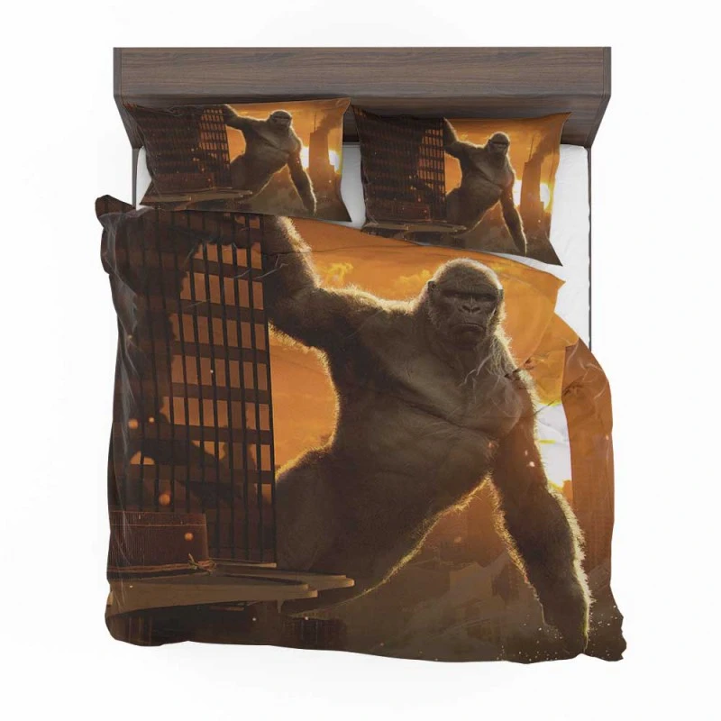 Alternative view of KONG VS GODZILLA Movie King Kong Bedding Set - Custom Bedding Set