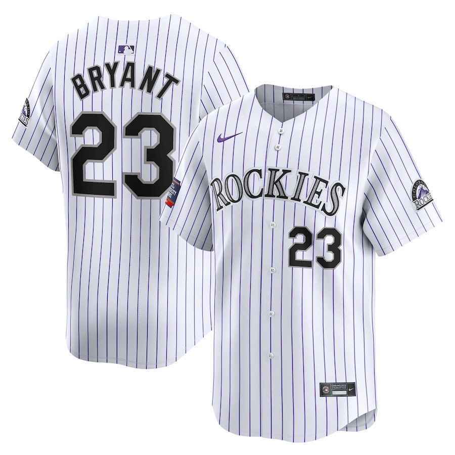 Kris Bryant 23 Colorado Rockies 2024 MLB World Tour Mexico City Series Home Limited Baseball Jersey - White