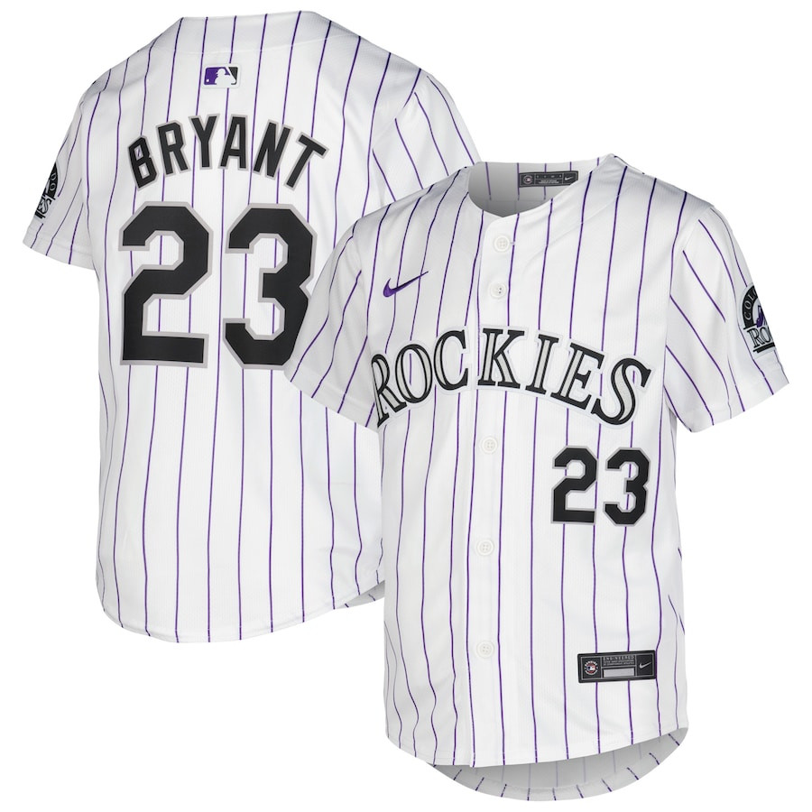 Kris Bryant 23 Colorado Rockies Home Limited Player YOUTH Baseball Jersey - White