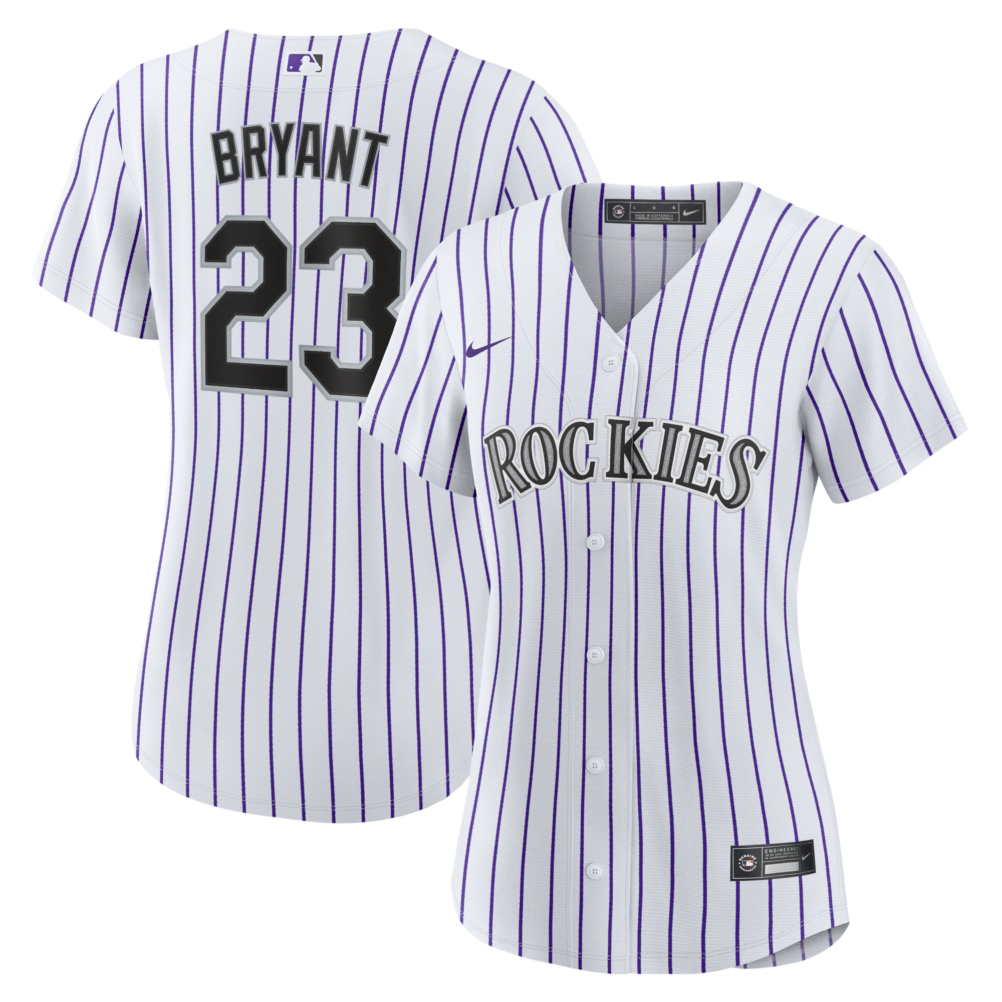 Kris Bryant Colorado Rockies Women’s Replica Player Baseball Jersey – White/purple