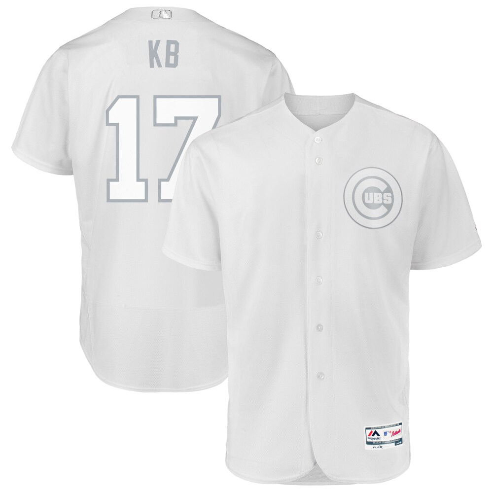 Kris Bryant "kb" Chicago Cubs Majestic 2019 Players' Weekend Player Baseball Jersey - White