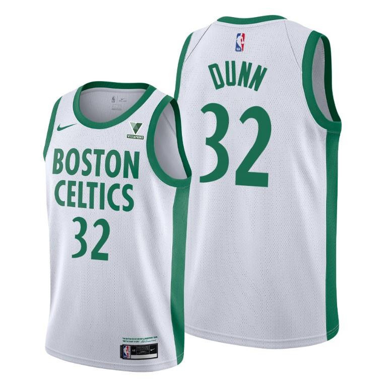 Kris Dunn Boston Celtics White City Edition Basketball Jersey 32 - Men Basketball Jersey - JS559