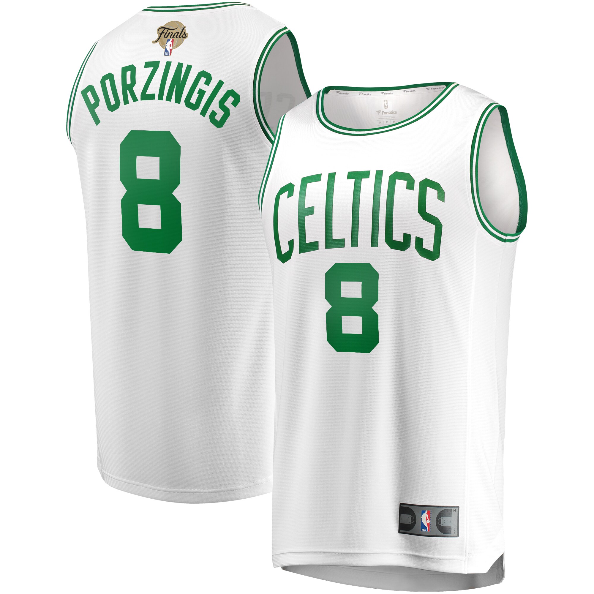 Kristaps Porzingis Boston Celtics Fanatics 2024 Nba Finals Fast Break Replica Player Basketball Jersey - Association Edition - White