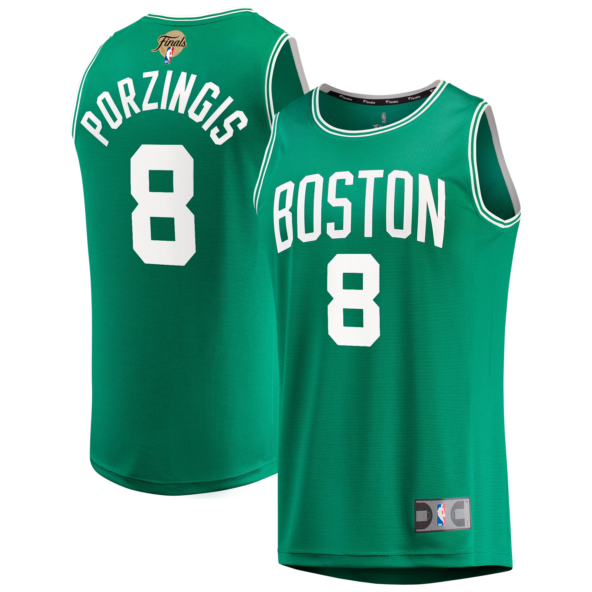 Kristaps Porzingis Boston Celtics Fanatics Youth 2024 Nba Finals Fast Break Replica Player Basketball Jersey - Icon Edition - Kelly Green